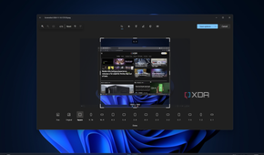 Screenshot of the Windows 11 Photos showing an image cropped to a squre aspect ratio