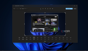 Screenshot of the Windows 11 Photos showing an image cropped to a 16 by 9 aspect ratio