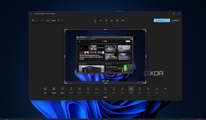 Screenshot of the Windows 11 Photos showing an image cropped to a 3 by 2 aspect ratio