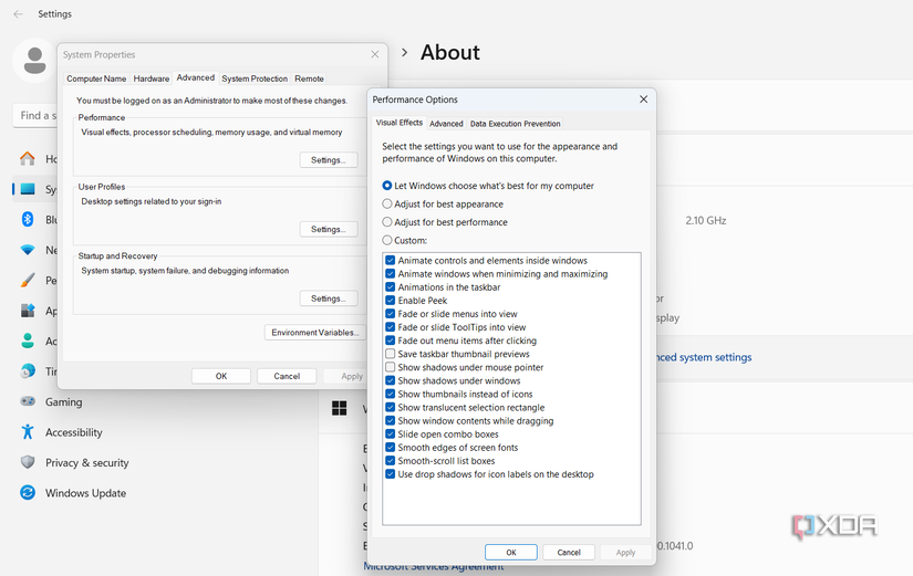 Speed Boost Animation Here's how you can disable animations on Windows for a speed boost