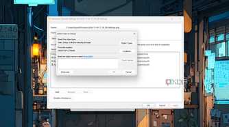 Selecting the User Group for Windows Permissions