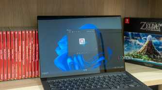 A Windows 11 laptop using the Snipping Tool app with the Snipping Tool logo open