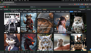 Civitai's page for AI animal models