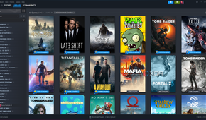Custom artwork in the game library on Steam