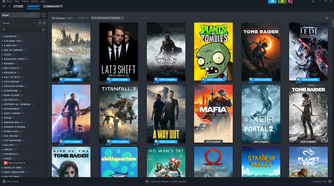 Custom artwork in the game library on Steam