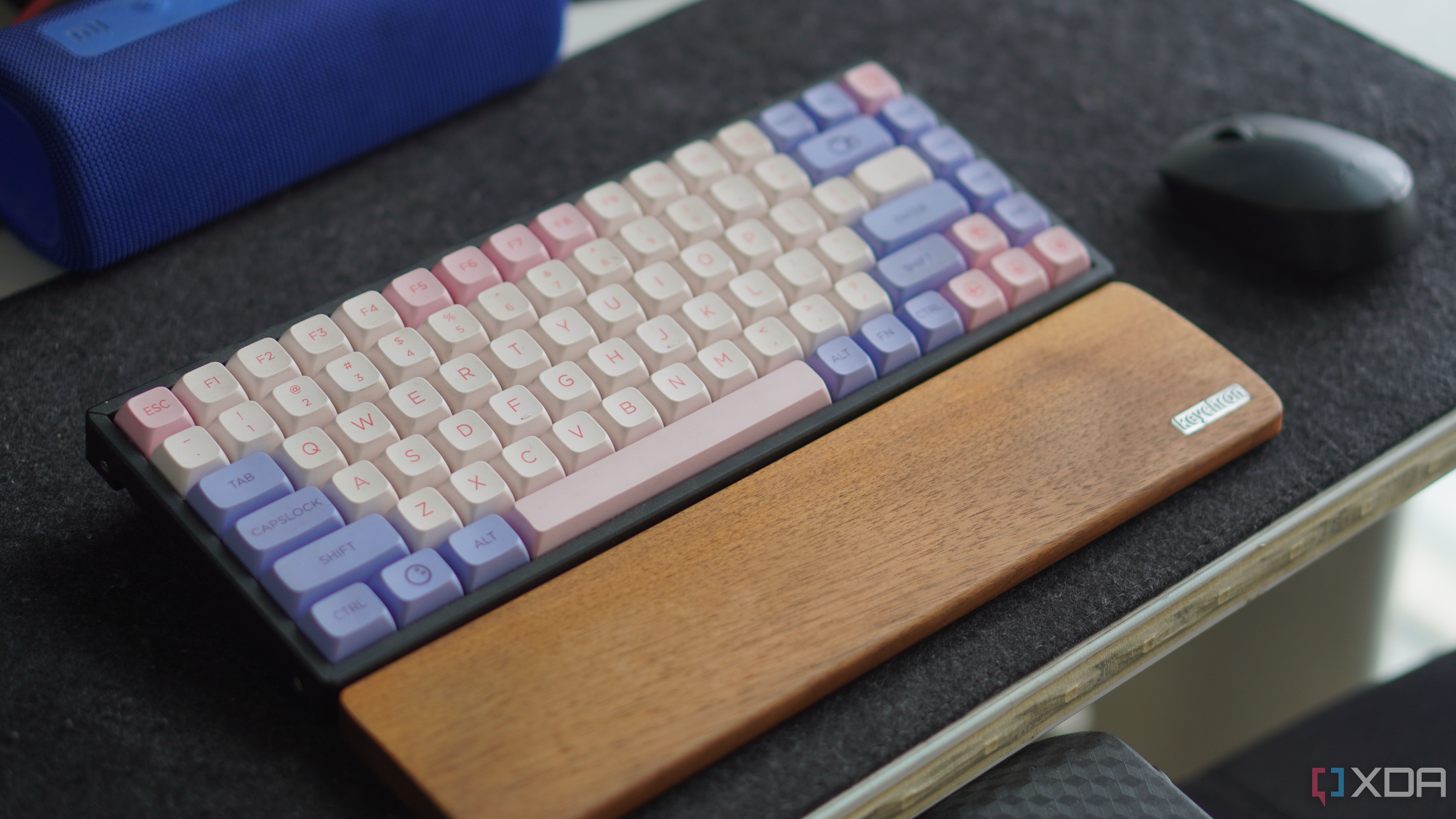 75% layout keyboard on a desk