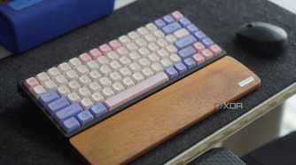 75% layout keyboard on a desk