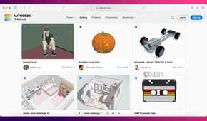 Autodesk Tinkercad's 3D project gallery