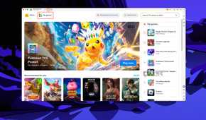 Screenshot of the Bluestacks Air app store