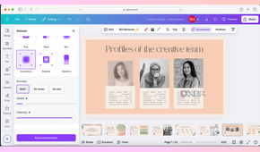 Canva animation