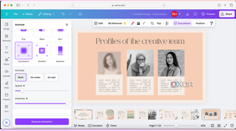 Canva animation