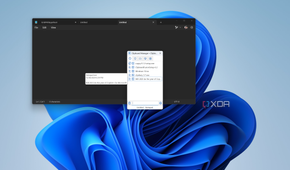 Screenshot of the clipboard manager in ClipboardFusion over a Notepad window
