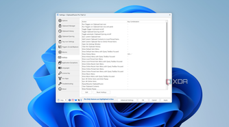 Screenshot of the ClipboardFusion hotkey settings