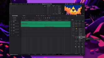 Screenshot of DaVinci Resolve showing available sound effects on macOS
