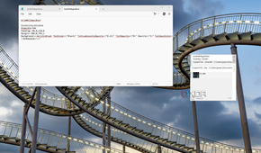 Screenshot of the Ditto clipboard manager next to a Notepad window