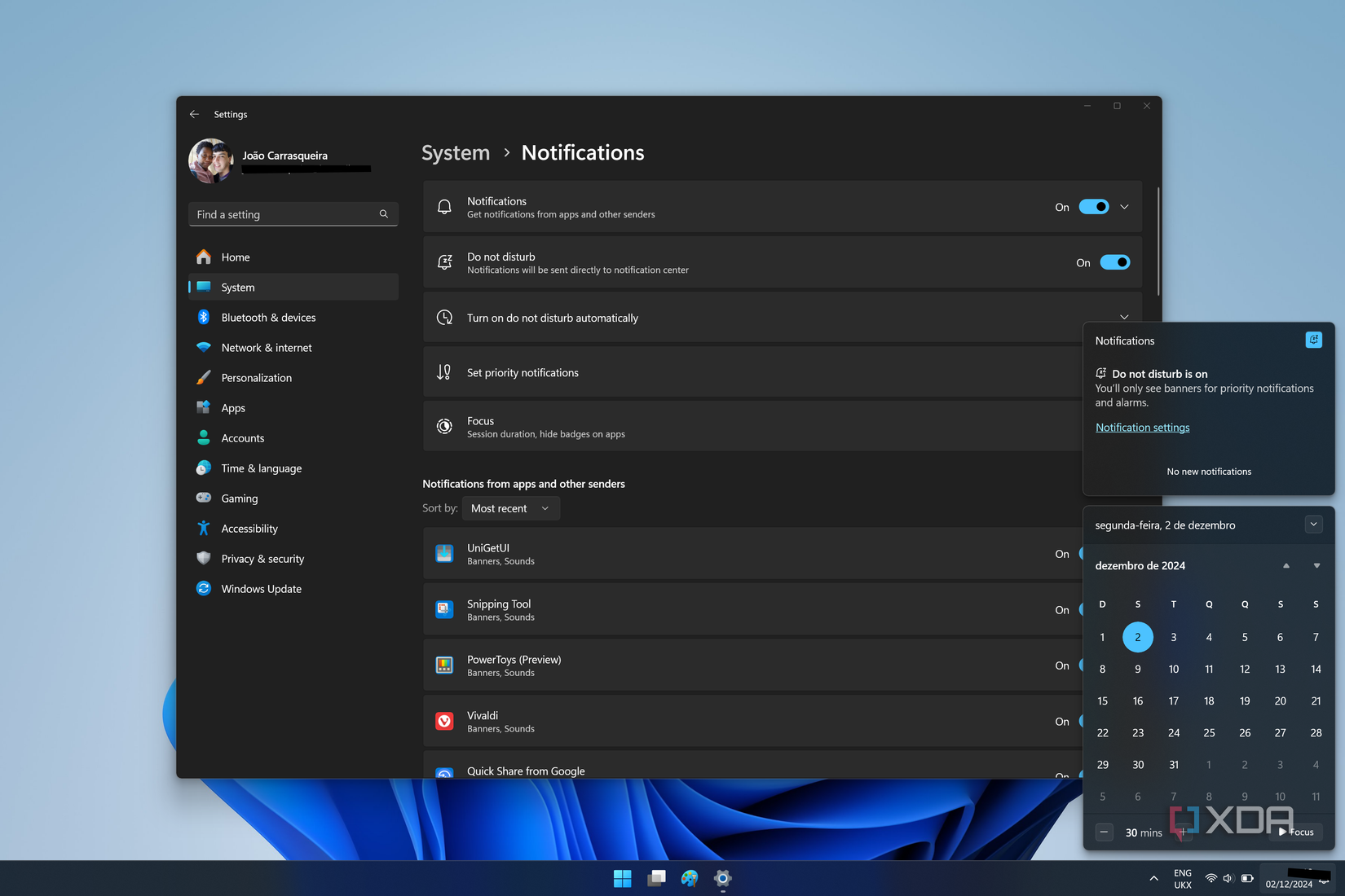 Notification Panel Windows Computer 7 ways to manage your notifications on Windows 11