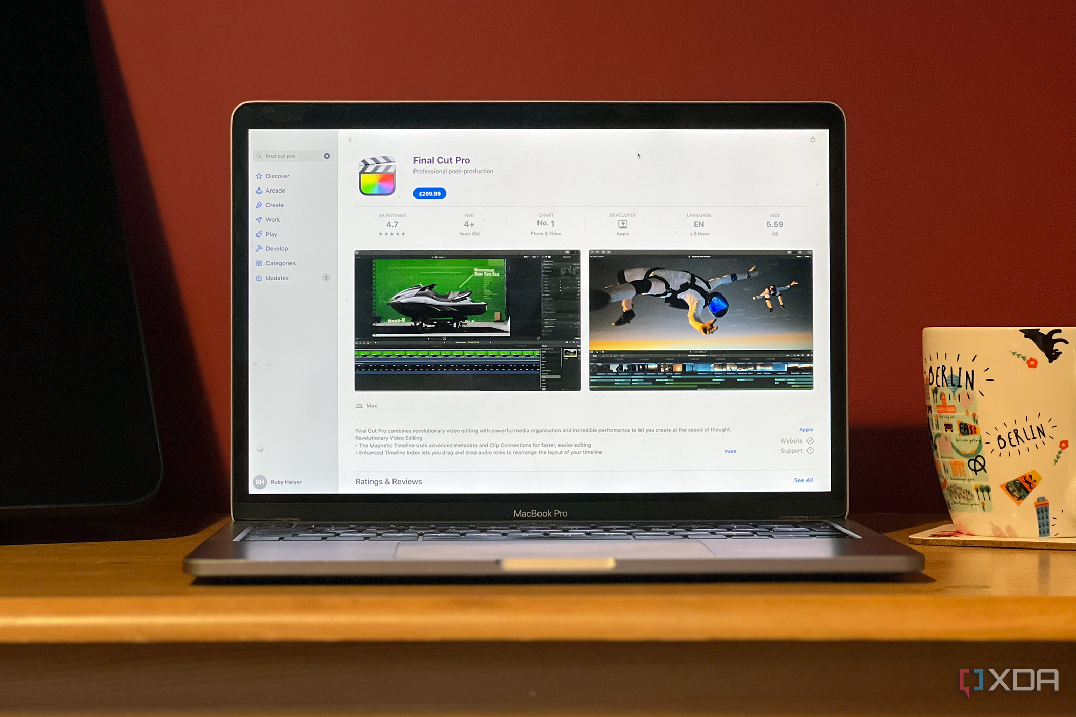 Final Cut Pro en una MacBook