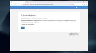 The Software Update page in FreedomBox