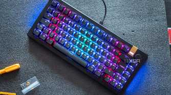 Glorious GMMK 3 Pro HE on a table with screwdrivers