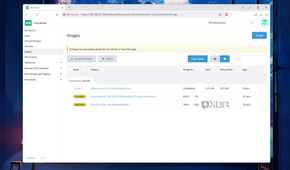 The virtual machine images in a Harvester node