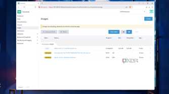 The virtual machine images in a Harvester node