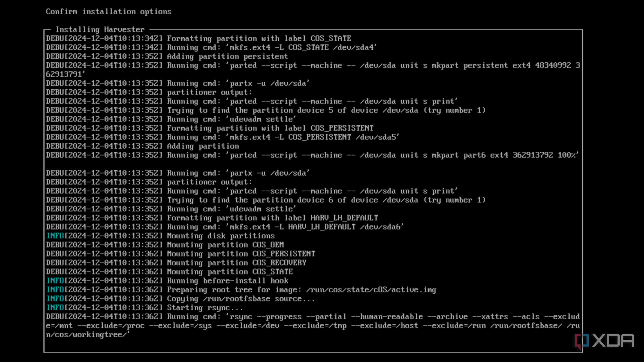 Installing Harvester