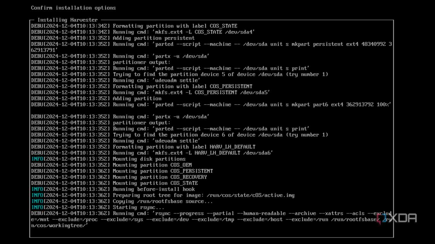 Installing Harvester