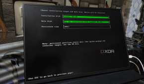 Choosing the Installation disk in Harvester