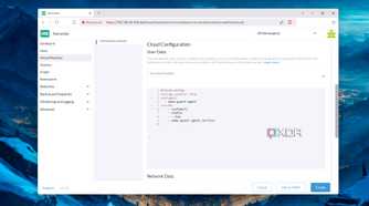 The YAML file of a virtual machine
