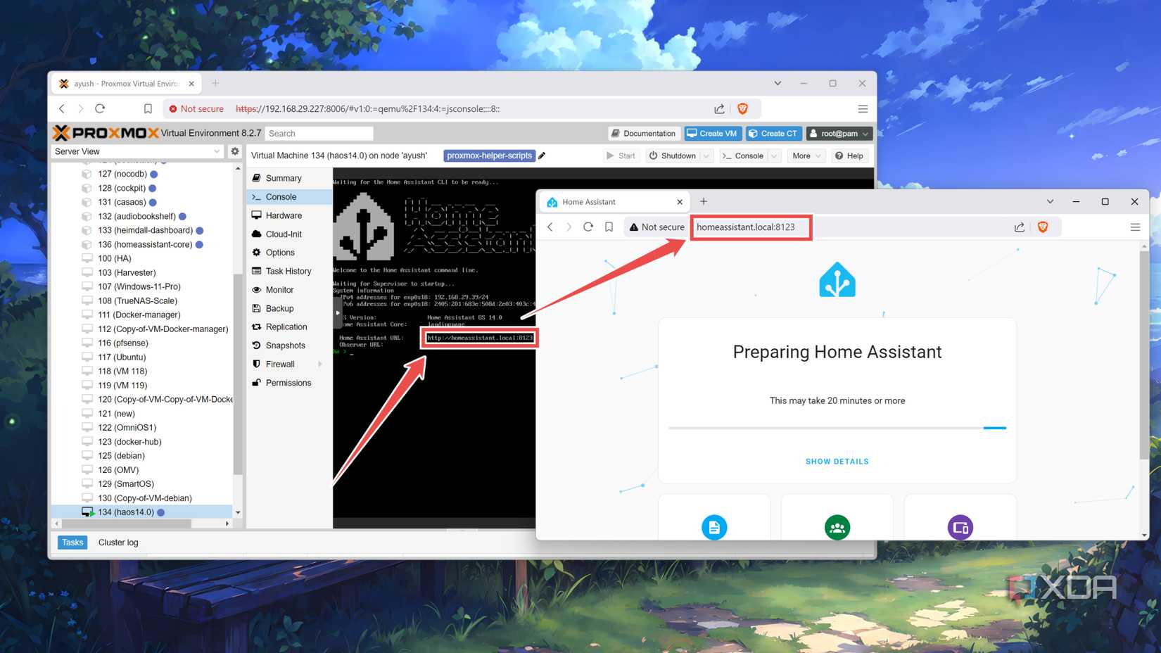 Launching the Home Assistant web UI