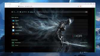 The Homepage dashboard