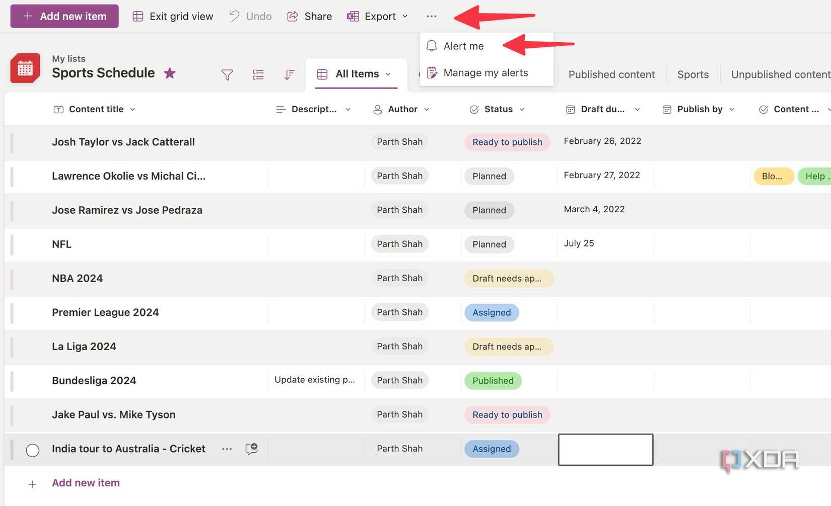 Manage your projects with Microsoft Lists