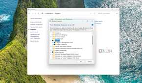 Enabling Hyper-V inside the Control Panel
