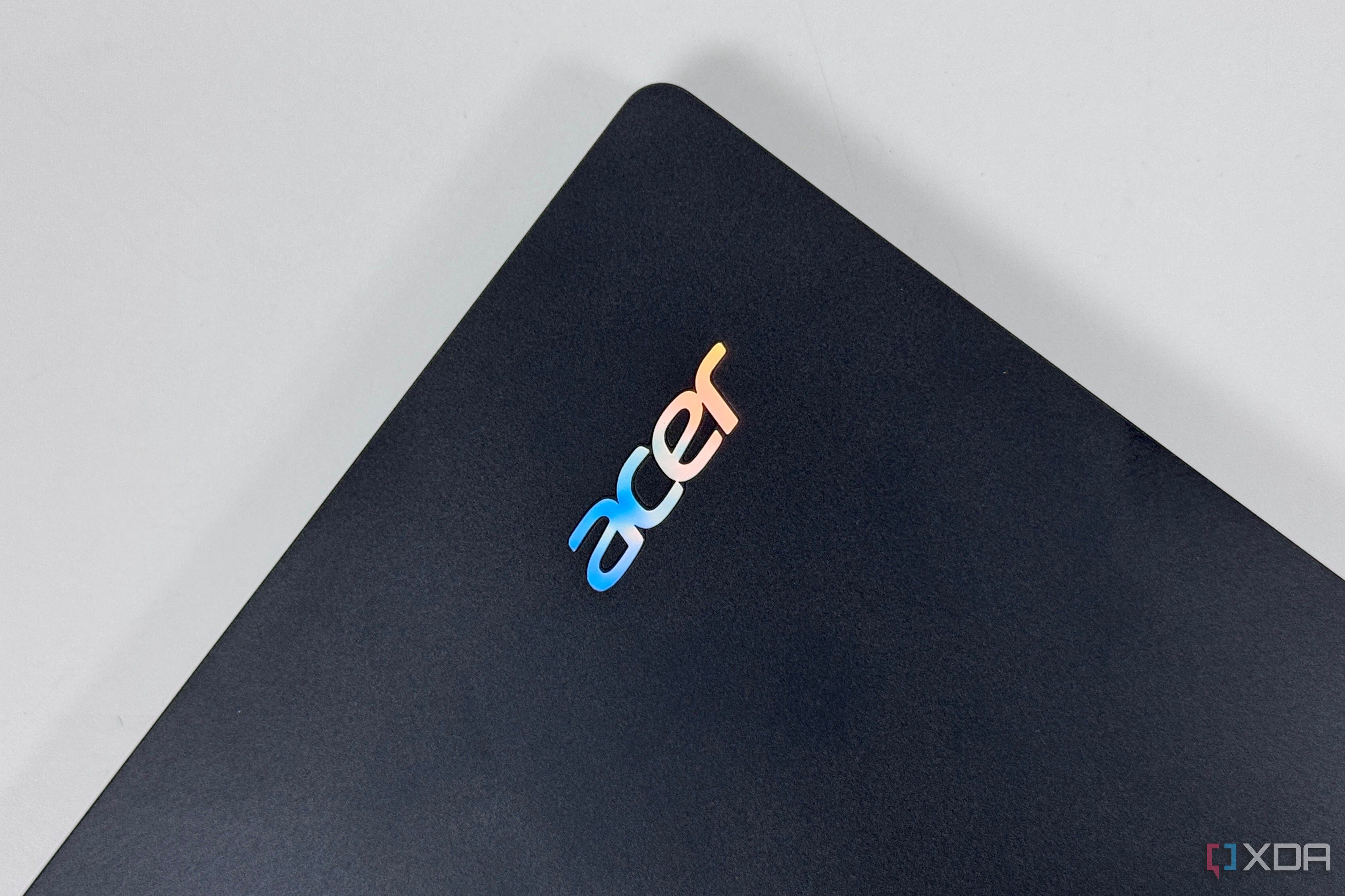 The Acer logo on the Acer Swift 16 AI 