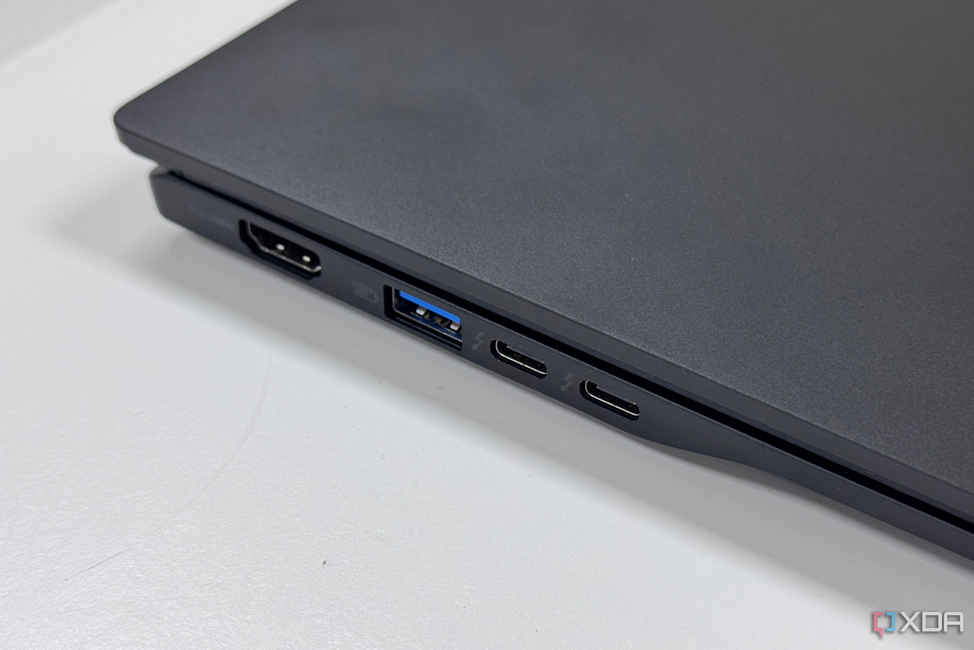 The left side ports on the Acer Swift 16 AI