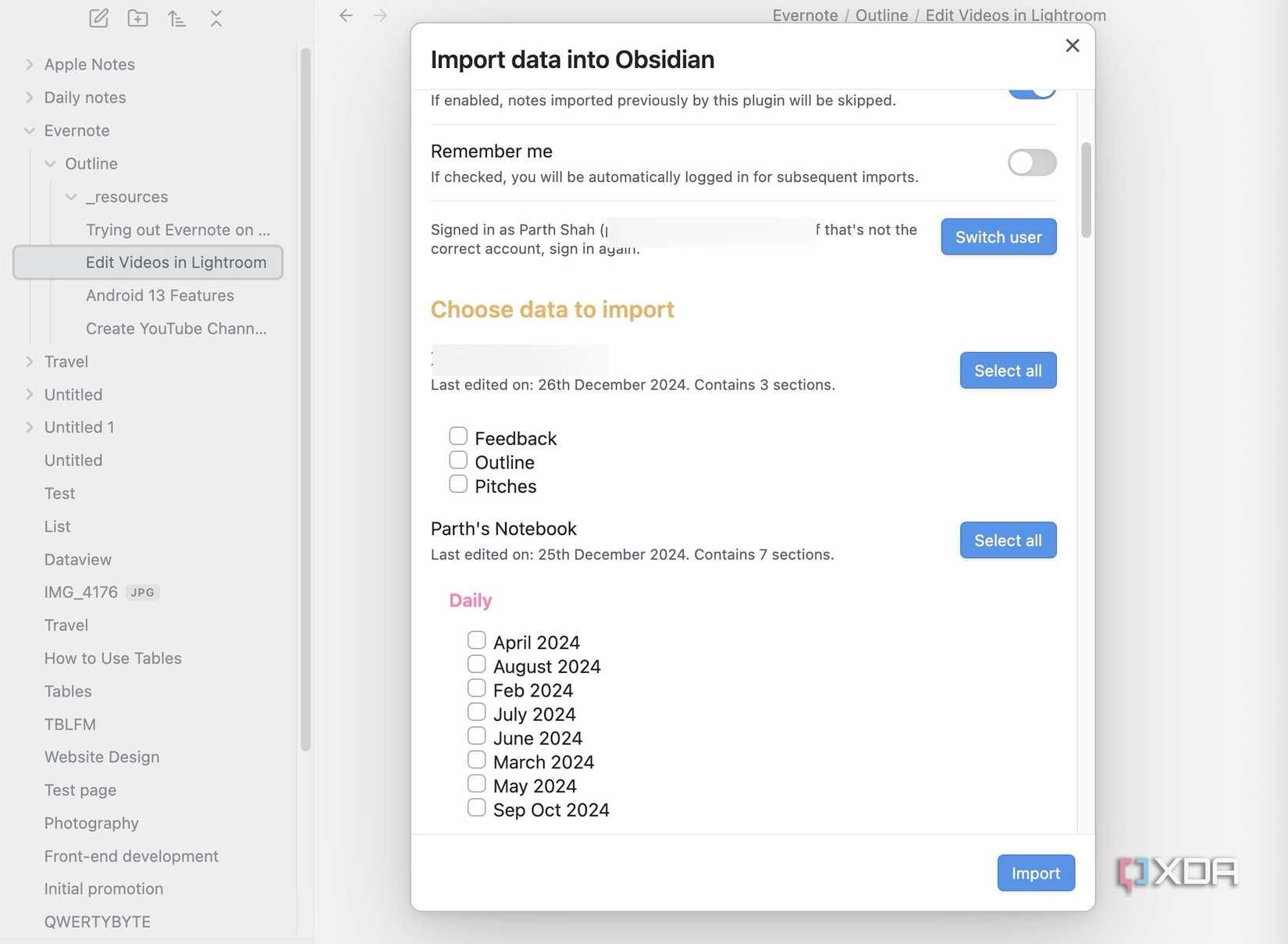 How to use the Importer plugin in Obsidian to import notes from ...