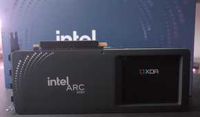 Intel Arc B580 rear design.