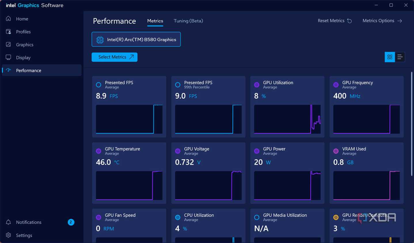 Intel Graphics Software Arc B580