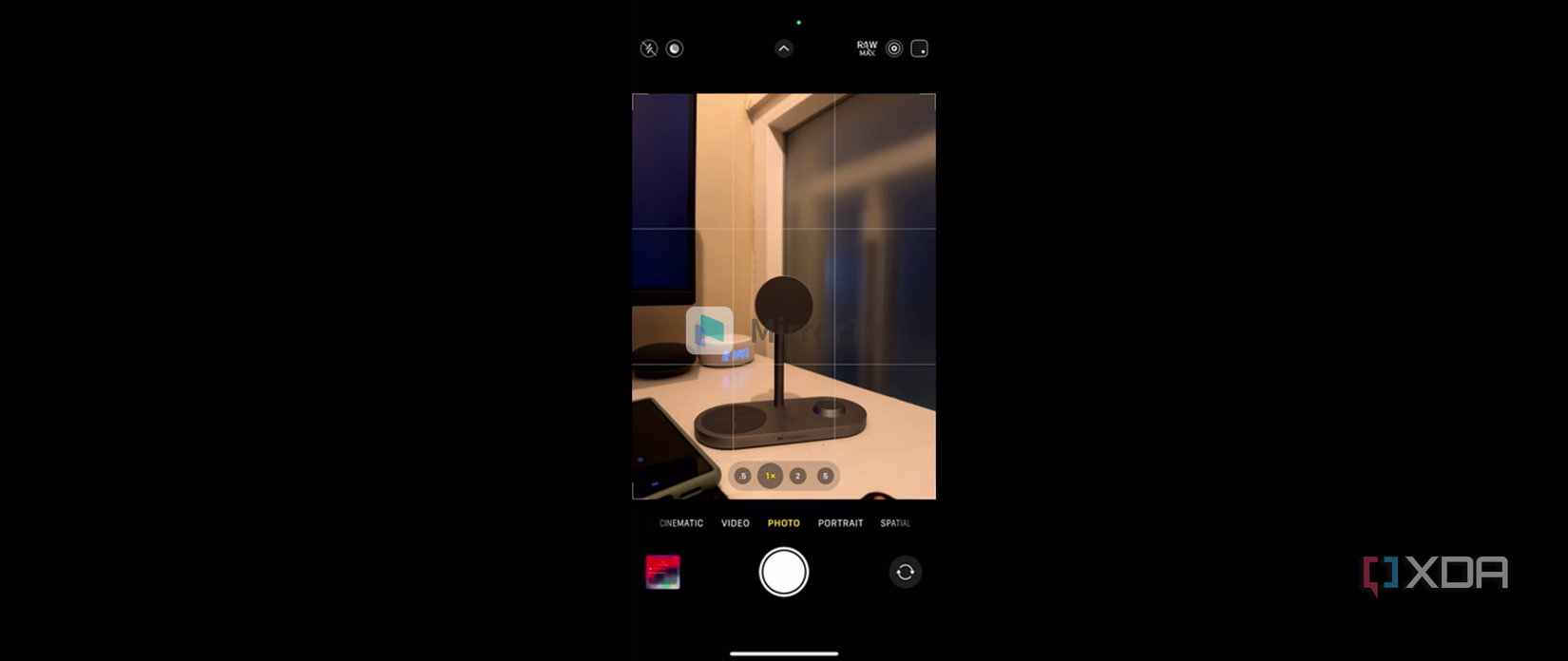 iPhone viewfinder on Windws