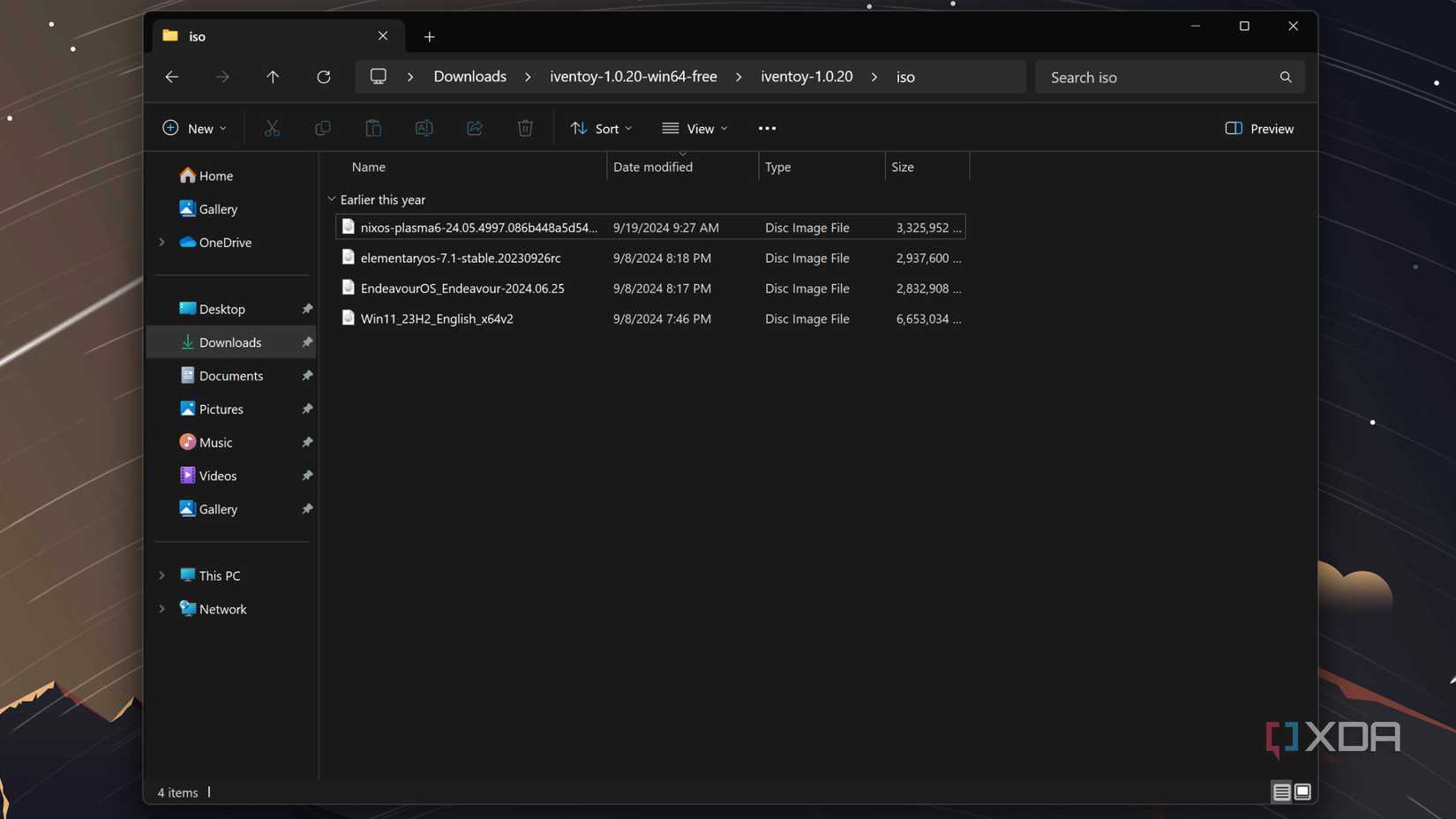 The ISO folder for iVentoy
