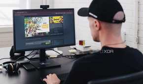 Man downloading Marvel Rivals on PC