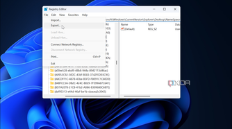 shows how to manually back up windows 11 registry