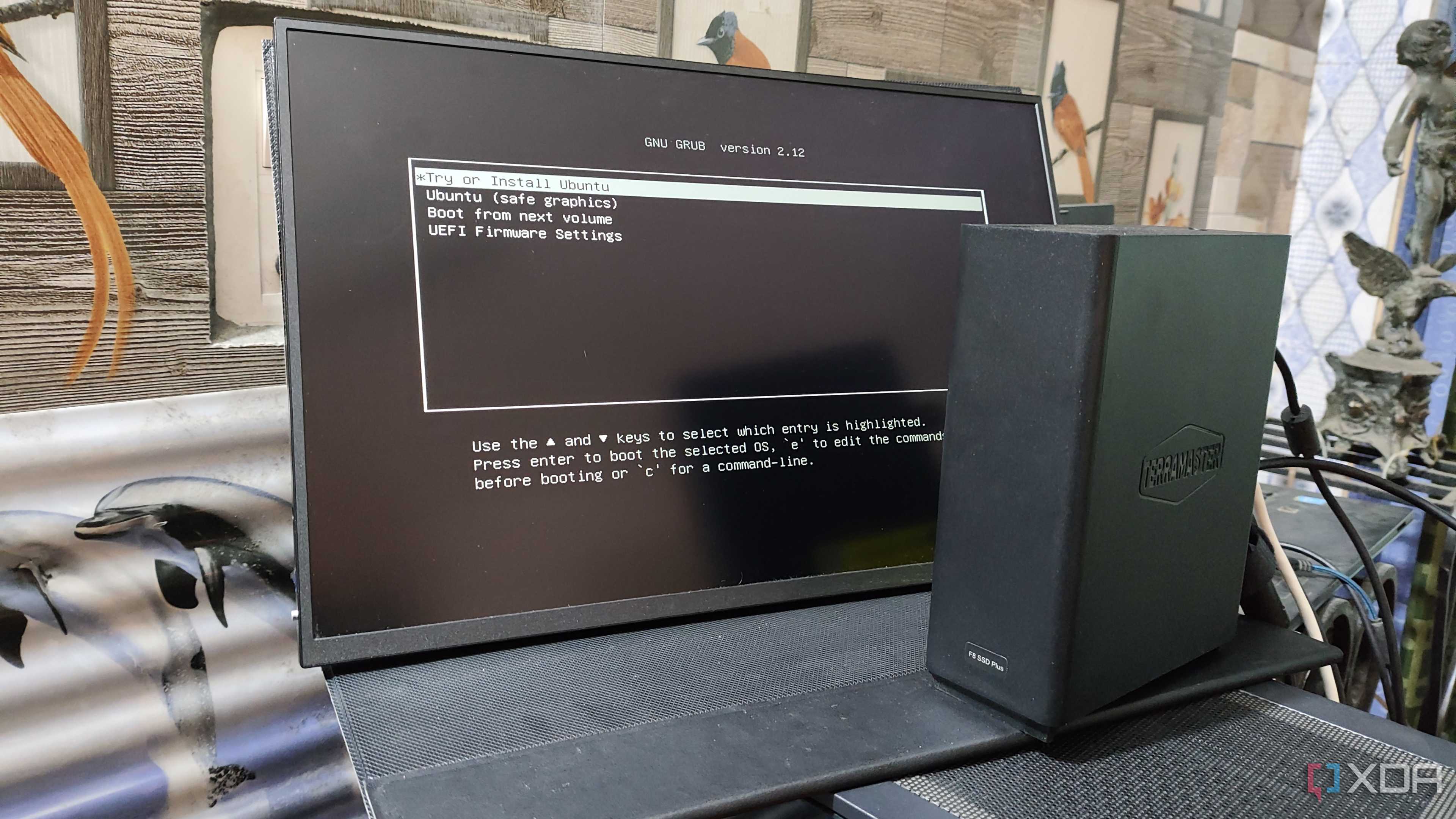 Booting into Ubuntu from a TerraMaster F8 SSD Plus NAS