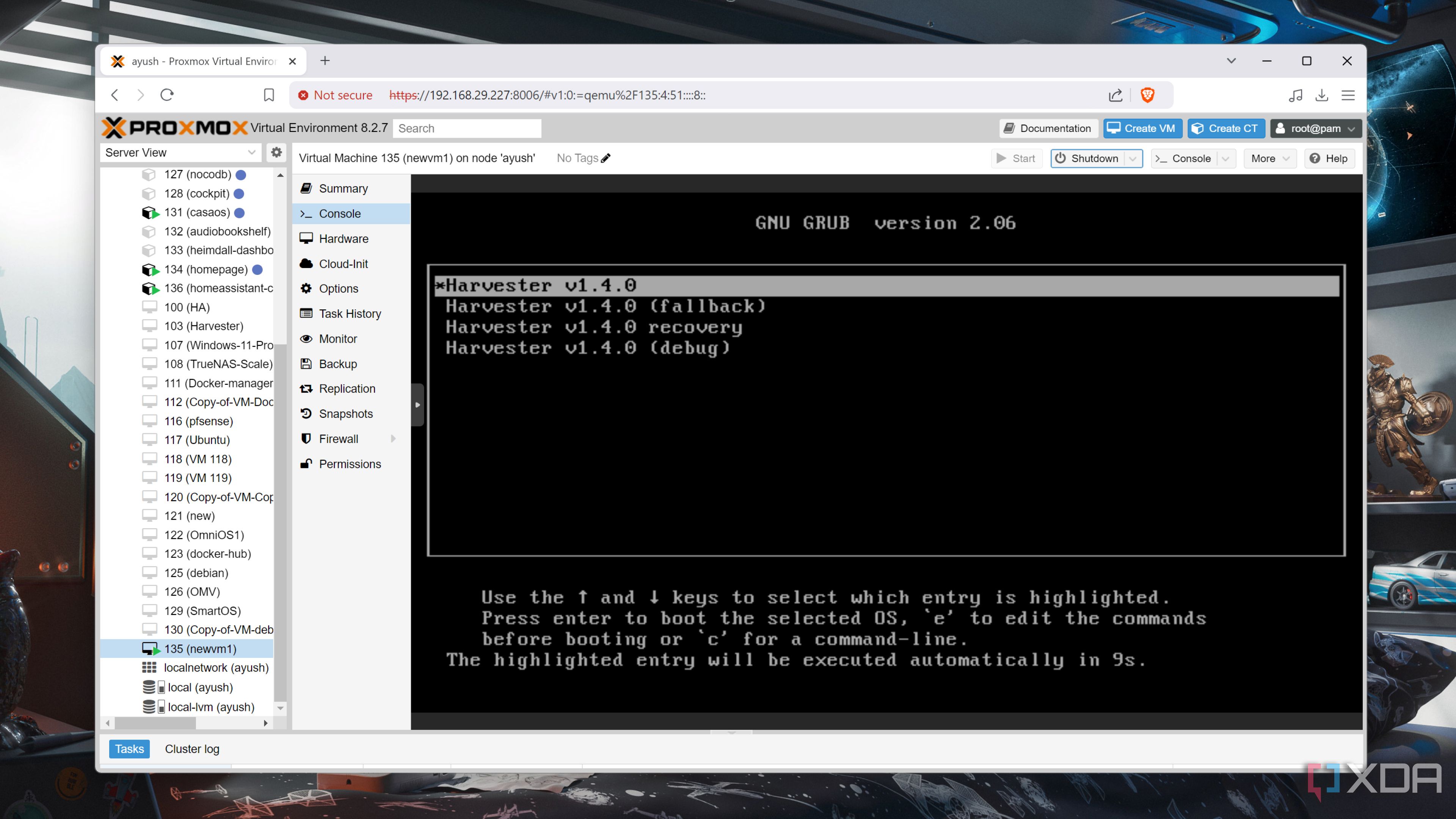 Running Harvester inside Proxmox