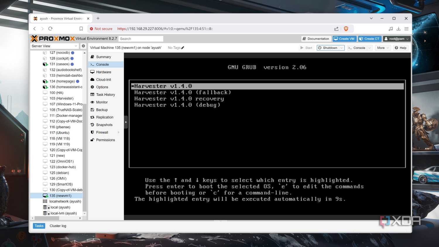 Running Harvester inside Proxmox