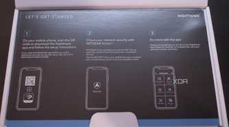 Netgear Nighthawk RS300 welcome card