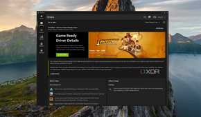 screenshot of nvidia app driver update page
