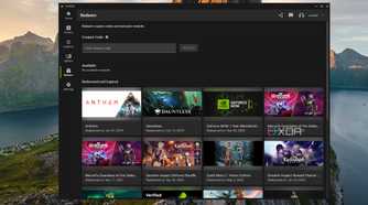 screenshot of nvidia app with the redeem page open