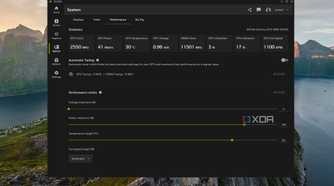 screenshot of nvidia app system page