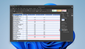 Screenshot of OnlyOffice displaying an Excel spreadsheet